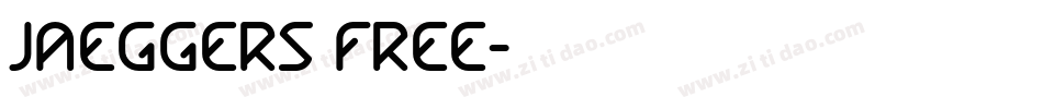 Jaeggers FREE字体转换